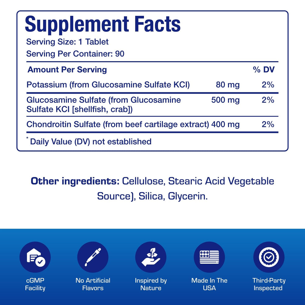 Bottle pour shot from Anabolic Laboratories glucosamine-chondroitin for easy dosing.