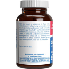 Anabolic Laboratories CoQ10 softgels close-up texture highlights easy swallow.