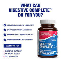 Anabolic Laboratories digestion formula label highlights the broad-spectrum enzyme blend.