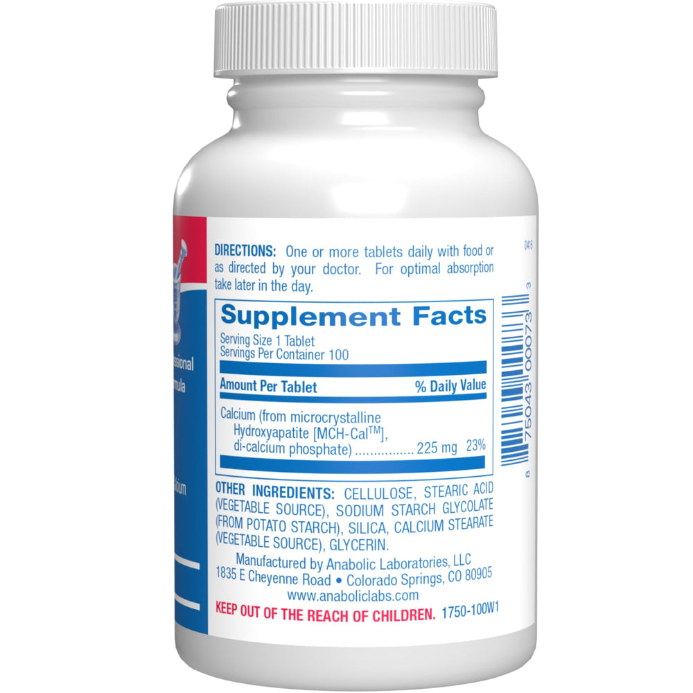 Anabolic Laboratories MCH-Cal hydroxyapatite formula graphic for mineral balance support