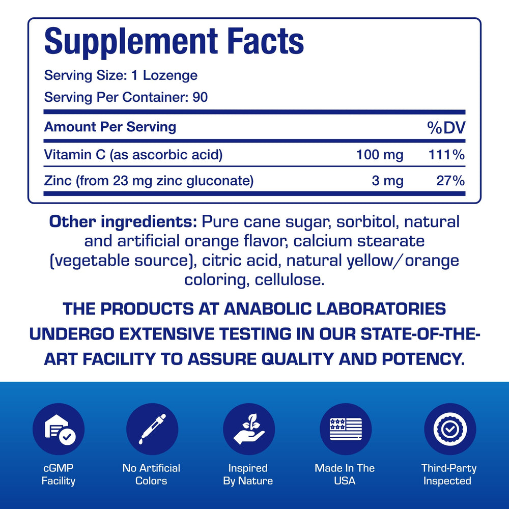 Anabolic Laboratories orange endcap shot highlights brand trust and quality.