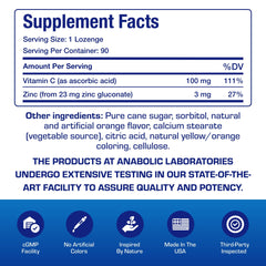 Anabolic Laboratories orange endcap shot highlights brand trust and quality.