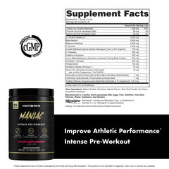Anabolic Warfare Maniac beta-alanine highlight indicating endurance support.