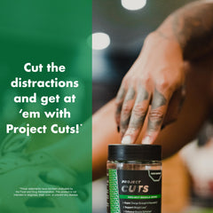 Anabolic Warfare Project Cuts packaging emphasizes natural, botanicals-based ingredients.