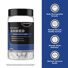 Anabolic Warfare Project Shred bottle in hand for on-the-go use.