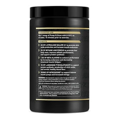 Pump-N-Grow scoop placement highlighting caffeine-free energy potential.