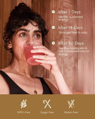 Ancient Brave True Collagen in warm coffee