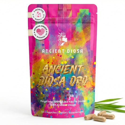 Ancient Diosa beef liver capsules closeup highlighting potential hormone balance support