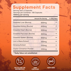 ANCIENT DIOSA beef liver capsules packaging highlighting natural vitamins for energy