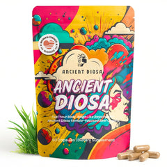 ANCIENT DIOSA grass-fed beef liver capsules bottle for daily organ support.