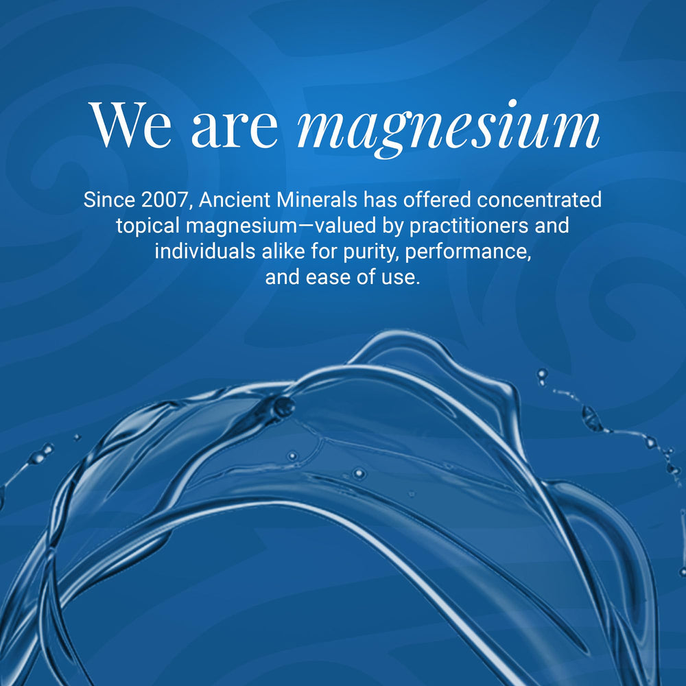 Ancient Minerals Magnesium Oil Ultra spray in use for easy application