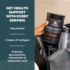 Ancient Nutrition chocolate-collagen-shake-mug; delicious way to add protein and nutrients.