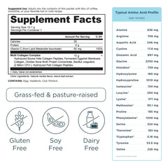 Ancient Nutrition collagen types I-X from four sources for skin, joints, and gut support