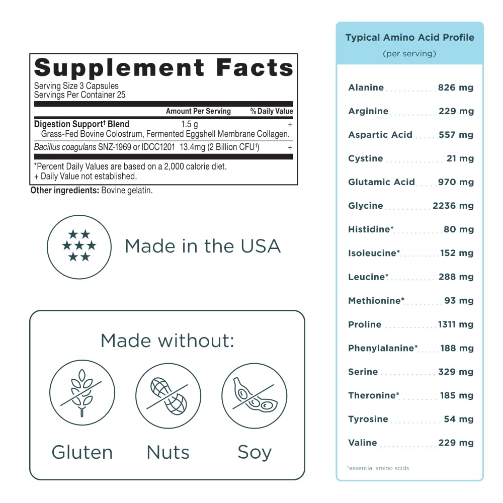 Daily wellness capsule for immune support and gut balance.