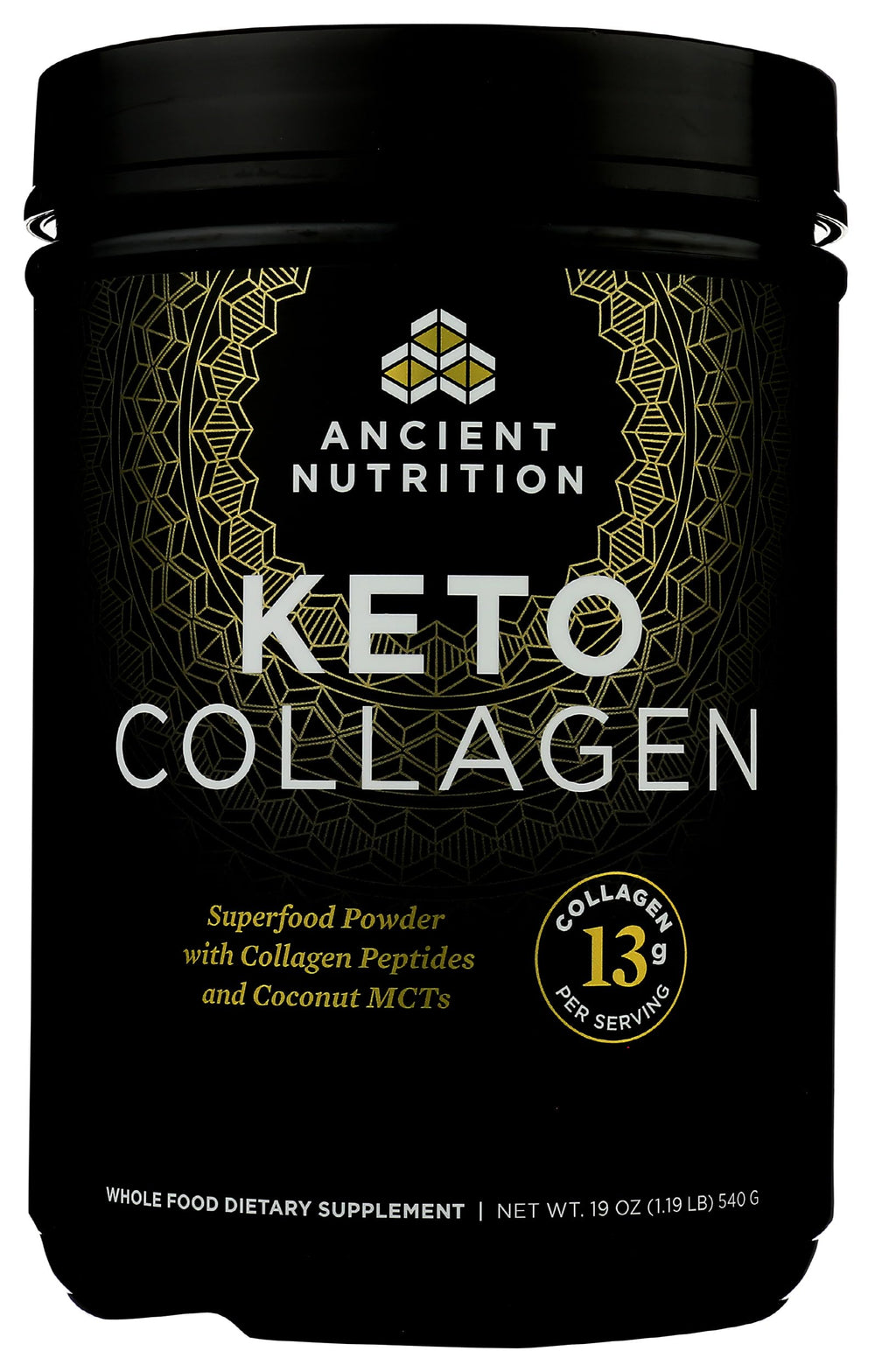 Ancient Nutrition KetoCOLLAGEN mixed into water to create a keto-friendly drink.