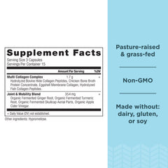 Ancient Nutrition Multi Collagen capsules closeup promotes easy daily dosing