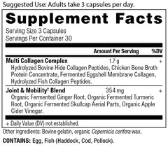 Ancient Nutrition Multi Collagen capsules closeup for convenient daily use.