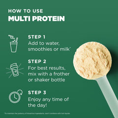 Ancient Nutrition Organic Multi Protein Vanilla packaging front conveys premium, trusted branding