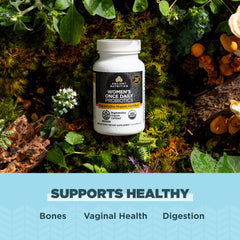 Ancient Nutrition ROC farms chaga mushroom mycelium visual for natural wellness.