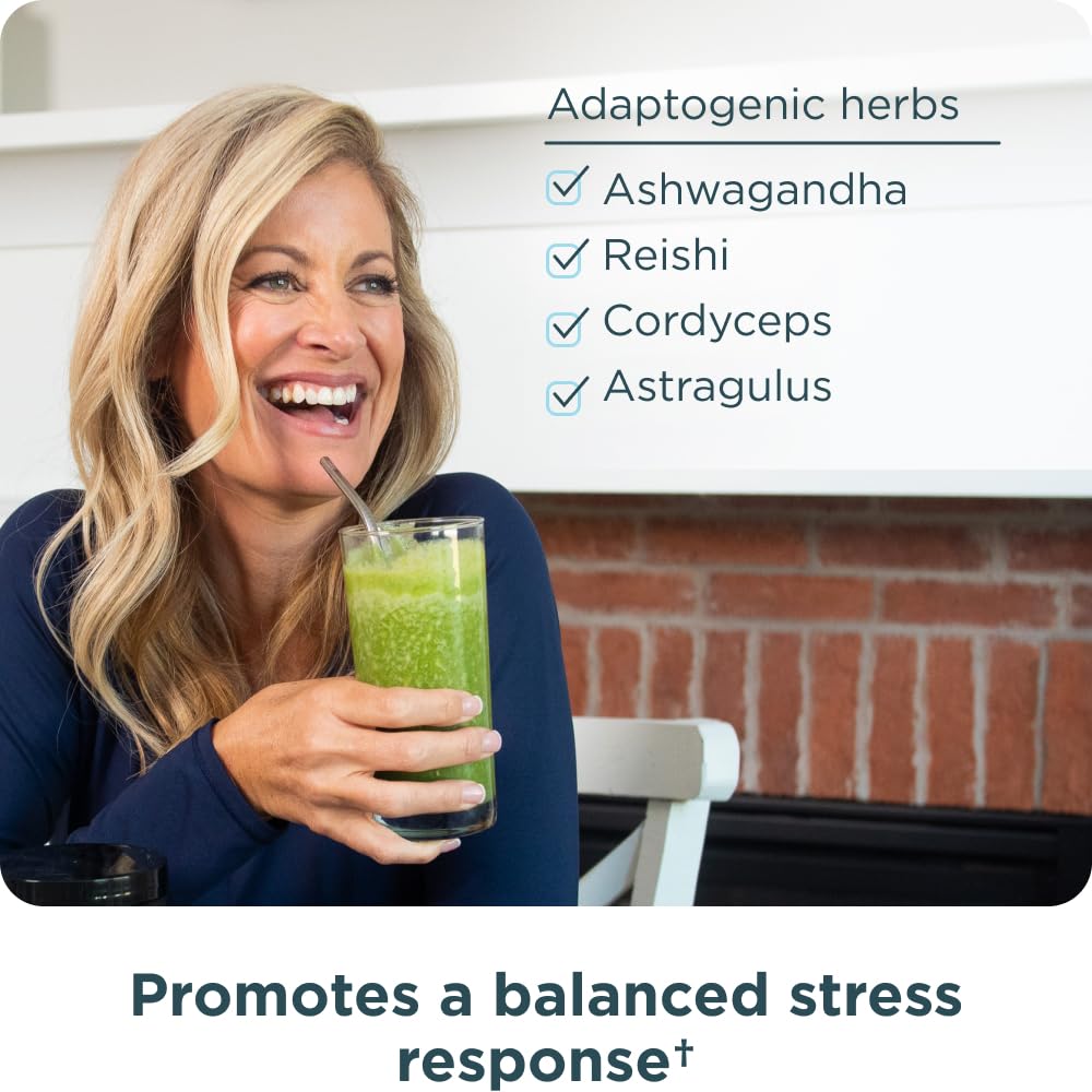 Ancient Nutrition Super Greens powder dissolves easily into smoothies