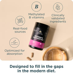 Organic fermented amla berry and sage leaf ingredients featured in the formula
