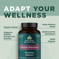 Ancient Nutrition Women's Hormones daily use with water scenario