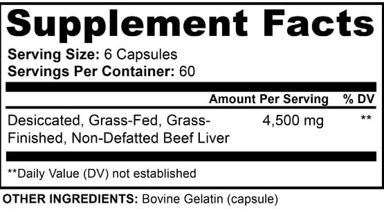 Ancient Origins freeze-dried liver provides CoQ10 and B vitamin support.