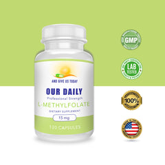 L-Methylfolate capsules sealed close-up highlighting purity