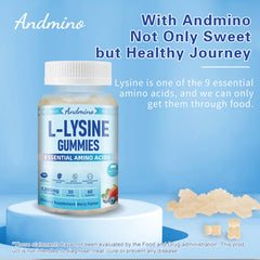 GMP-certified factory assurance for Andmino L-Lysine Gummies quality.