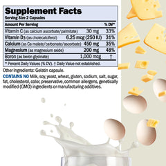 ANDREW LESSMAN Calcium Magnesium Intensive Care capsules closeup highlights ultra-fine, fast-absorbing powder