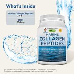 Andrew Lessman collagen peptides mixing with water demonstrates flavor neutral, easy blending.