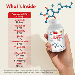 CoQ-10 bottle label from ANDREW LESSMAN with dairy-free and gluten-free notes