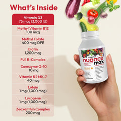 Andrew Lessman Essential-1 Nuounce Max provides B-complex and methyl B12.