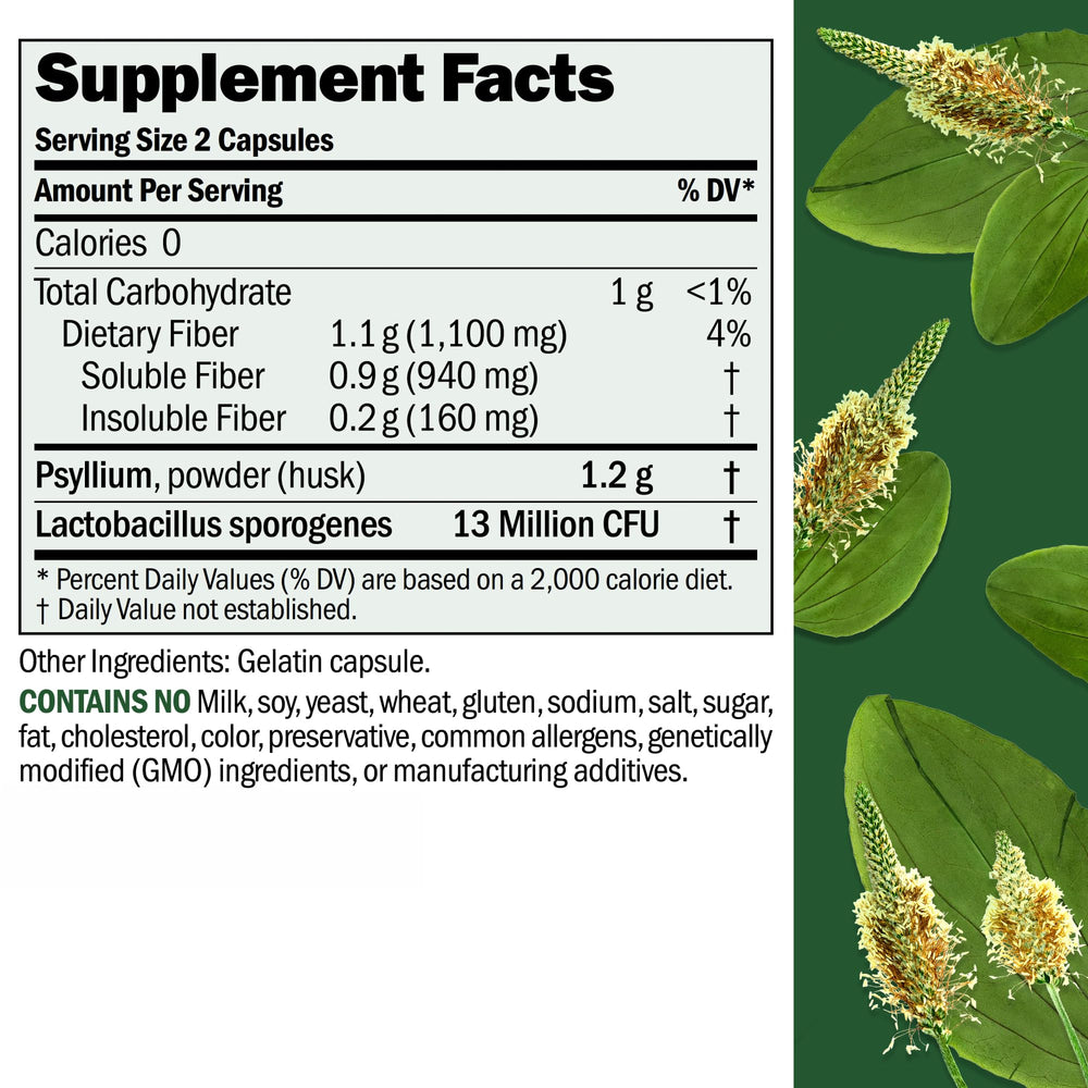 Andrew Lessman Fibermucil capsules close-up showing easy-to-swallow form.