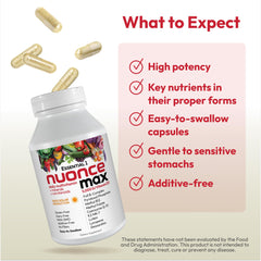 Small, easy-to-swallow daily capsules designed for convenient use