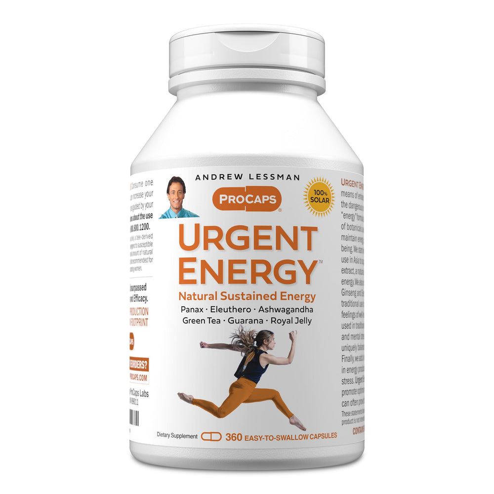 Andrew Lessman Urgent Energy 360 bottle for daily vitality