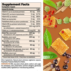 Andrew Lessman Urgent Energy 360 capsules closeup highlighting purity