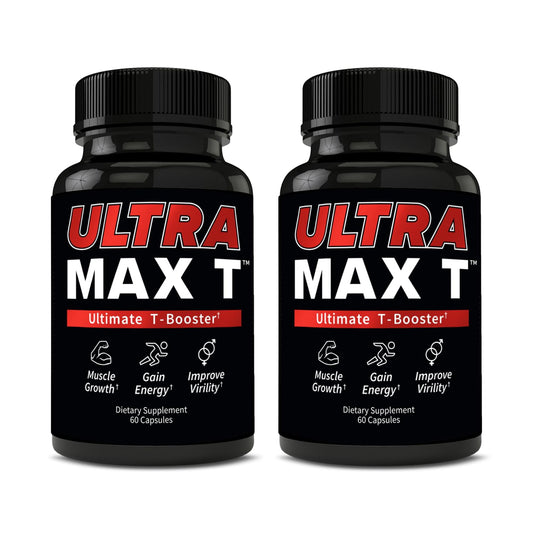 Andro400 Ultra Max T bottle front showing premium packaging for lean muscle support