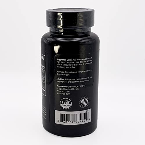Andro400 UltraMax T label closeup with ingredient details