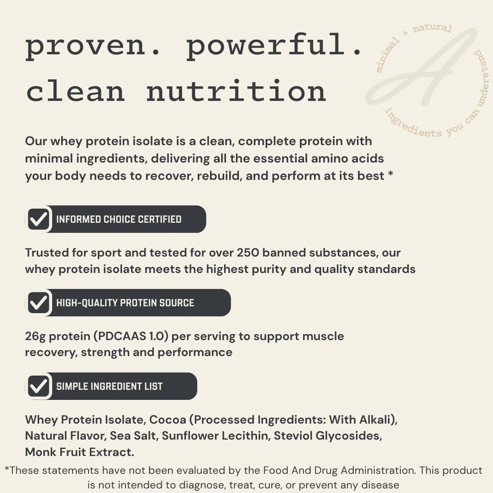 Anea ingredients panel hints at monk fruit sweetness and clean nutrition base