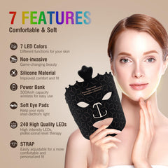 Angauss red-light mask eye protection cushion close-up safety feature