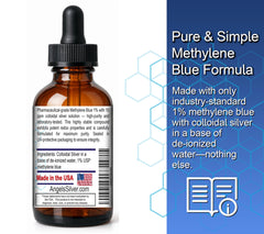 Angels Lab Close-up Methylene Blue; vivid color and purity.