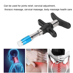 ANGGREK Chiropractic Tool 10-level dial showcases customizable pressure for targeted massage.