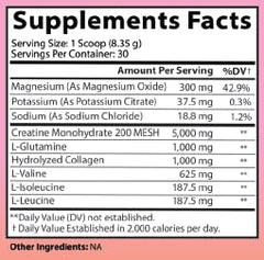 Angry Supplements Better Booty Builder scoop in glass for hydration and recovery