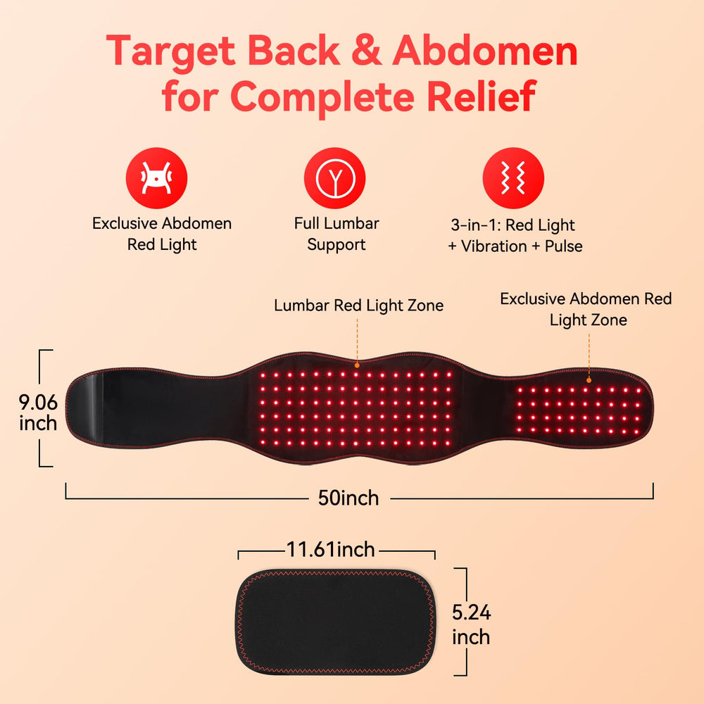 ANHOM red light therapy belt breathable fabric and fit.