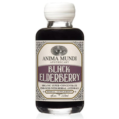 Anima Mundi Apothecary black elderberry syrup bottle ready for daily wellness rituals.