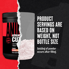 Animal Cuts scoop and jar showing easy serving for metabolism and energy.