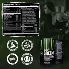 Animal Daily Greens for athletes supporting workouts and recovery