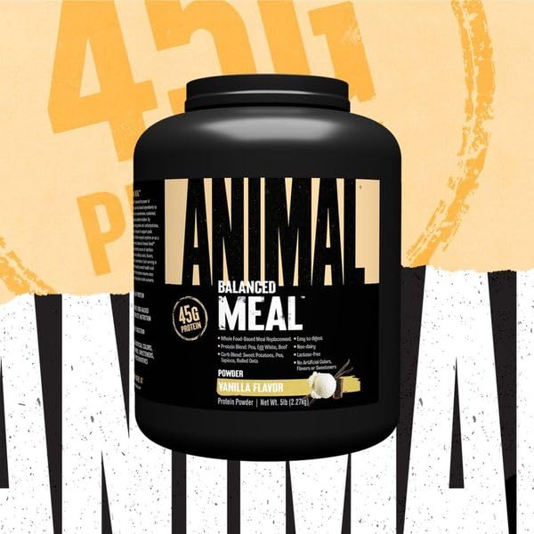 Animal Meal egg white and beef protein blend supports muscle recovery after training