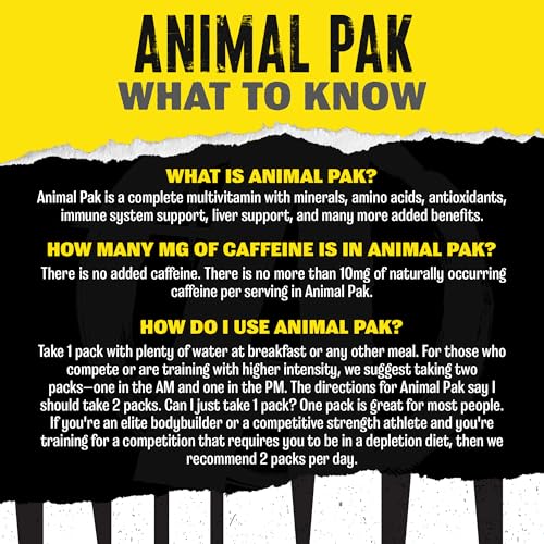 Animal Pak training pack tin highlights compact dosage for on-the-go athletes.